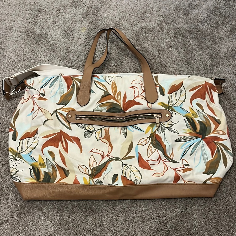 A New Day large floral travel bag